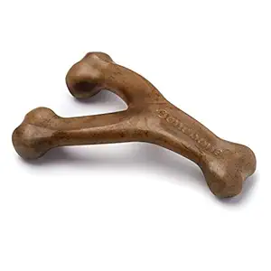 Benebone Real Flavor Wishbone Chew Toy, Medium, Real Bacon Flavor