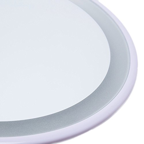 Asvert 5mal Vergrösserungsspiegel mit Led Licht Schönheit Gerät Make-Up-Werkzeug, mit starken Saugnapf, Anti-Fog-Badezimmersauger, drehbare LED-Vergrößerungsspiegel, aufgeladener LED-Speigel - 5