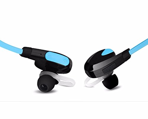 Tefamore Auricular Est  reo Inal  mbrico Bluetooth Para Auriculares De Deporte Universal  azul 
