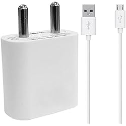 Honor 6X, Holly 2 Plus, 5X, 5C, Holly 3, 8 Smart, Bee, 4X, 6, 6 Plus, Holly, Huawei P8 Lite, Huawei Ascend G630, Huawei Ascend G6, Huawei Honor 3X Charger Adapter Like Wall Charger With 2 ampere 1 Meter Micro USB Cable Charging Cable Data Cable By FrossKin- White or Black (Color may vary)