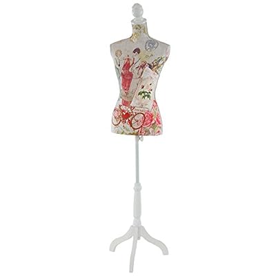 Mendler Mannequin de Couture de Tailleur Buste Torse féminin T222 ~ Fibre de Verre, Motif Femmes