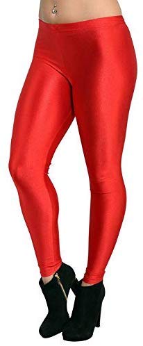 Buy Women's Shiny Satin Lycra red Color 