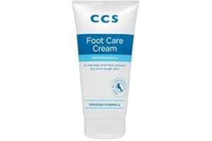 CCS SWEDISH FORMULA FOOT CARE CCS Swedish Foot Care Cream 175ml - Intensive Moisturizing and Repairing Formula for Soft, Smooth Feet - Soothes Dry, Cracked Heels - Professional Foot Care Solution