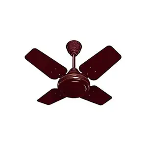 Krishvia 600 mm / 24 Inch High Speed 4 Blade Anti-Dust Ceiling Fan Suitable for Kitchen / Veranda / Balcony / Small Room with 900 RPM Brown (Glossy Brown)_D20