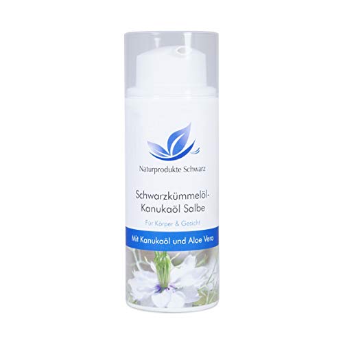 Naturprodukte Schwarz - Schwarzkümmelöl-Kanukaöl Salbe, 50ml