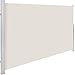 Produktbild TecTake Seitenmarkise Sonnenschutz Sichtschutz Windschutz | Gehäuse und Standpfosten komplett aus Aluminium | - Diverse Farben und Größen - (Grau | 180x3Beige | 160x300cm | Nr. 401526)