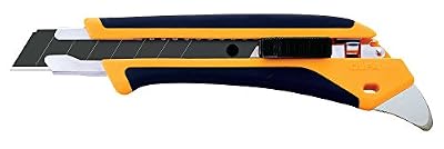 Olfa L5-AL X-Design Cutter en fibre de verre avec manche en caoutchouc à verrouillage automatique