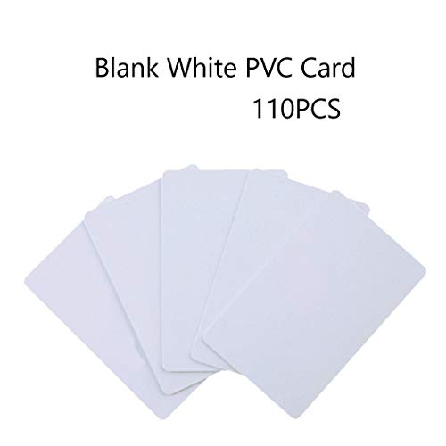 jiaxing 110piezasPVC Card, Tarjeta Blanca Tarjeta plástica del PVC Tarjeta Blanca Tarjeta plástica ordinaria,Imprimible(Espesor: 0.76 mm)