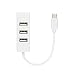 Produktbild Thread_de 3.1 Mini-4-Port-Hub-Adapter, Typ-C zu 4-Port USB 3.0-Hub USB 3.1 Adapter für PC Apple Macbook 12 und andere Geräte mit einem USB3.1 Typ C-Port (Weiß)