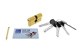 bombin cerradura alta seguridad Pasadores antitaladro de metal duro en cañón y cañuto.
Doble embrague de serie.
Sistema antibump.
5 llaves incopiables y patentadas.
Certificado según norma en1303:2005.
Copias protegidas a partir de posesión de tarjeta de propiedad.
Llave patentada e incopiable con sistema sensor. 
Articulo tambien conocido como bombillo, bombín, europerfil / pera.