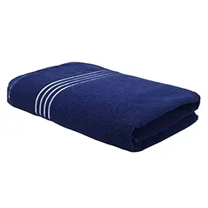 Khillayox Cotton Dark Berr yExtra Large Size Bath Towel 400 GSM | for Men & Women Set of 1 (175x88 cm_Blue)