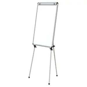 Pragati Systems Flip-chart Stand with 2x3 Feet Prima Regular Magnetic Whiteboard (Presentation Easel) FCS6090-04_PRMWB_GRY, Cool Grey