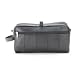 Large Lambskin Leather Double Zipper Shaving Toiletry Bag In Black RS.3299.00