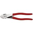 Klein Tools D238-8 Pliers, Diagonal Cutting Pliers with Angled Head, Short Jaws and High-Leverage Design, 8-Inch