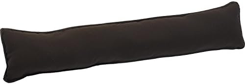 Plain Fabric Draught Excluder Decorative Simple Door or Window Draft Guard (Chocolate Brown)