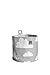 Farg Form Round Storage with Cloud Print (Large, Grey)