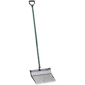 Kerbl 3289 Pferdedunggabel Standard mit leichtem Metallstiel