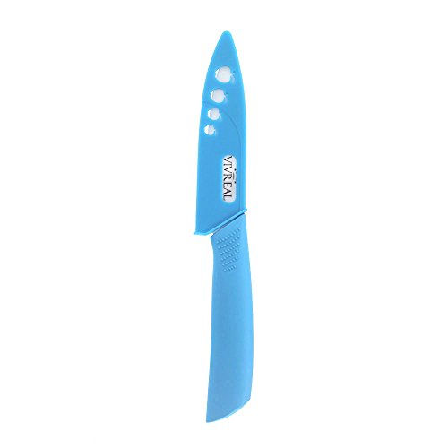 VivReal Obstmesser Keramik Messer Schälmesser Einhandmesser Küchenmesser Kochmesser Blau - 3