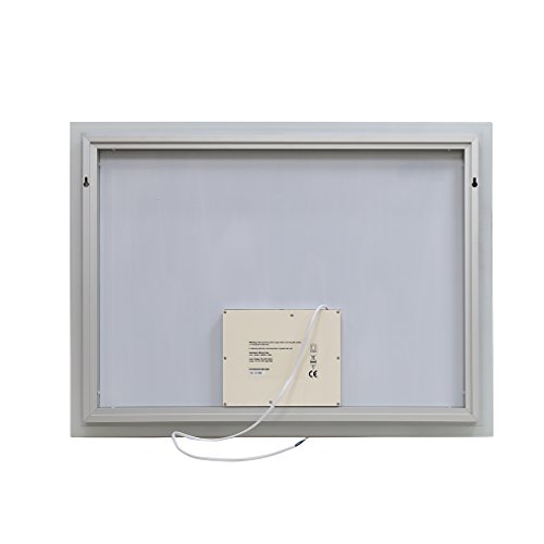 Anten® 19 Watt Sensor Lichtspiegel Badspiegel mit Beleuchtung Natrualweiß 4000K Sensorleuchte LED Wandspiegel 80x60cm AC100-240V LED Licht 80 x 60cm(Natrualweiß) - 5