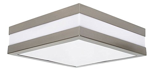 Außen Decken Lampe Fassaden Terrassen Haus Tür Chrom Leuchte quadratisch IP44 Kanlux 8981