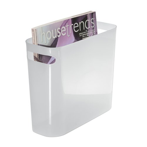 InterDesign 93066EU Una Papierkorb, 25,5 cm, frost - 2