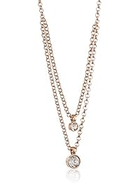 Dyrberg/Kern 338054 - Collar de acero inoxidable con cristal (45 cm)