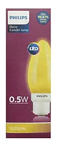PHILIPS 0.50W LED Yellow Bulb, Pack Of 6
