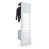 garderobe glas edelstahl Maße der Garderobe in cm (BxHxT): 52 x 193 x 35
