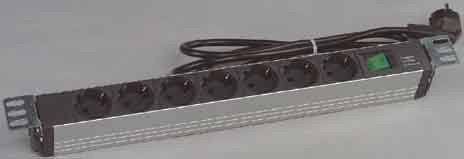 Preisvergleich Produktbild Eaton 255399 Steckdosenleiste, 19 Zoll, Schalter beleuchtet