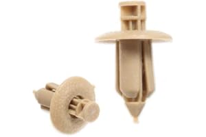 SGerste Kunststoff-Nietenverkleidung, für Volvo C70/S60/S80/V70, Beige, 10 Stück