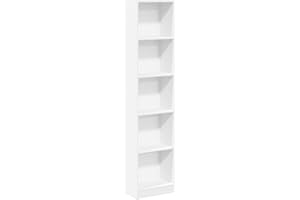 vidaXL Estantería de Madera de ingeniería Blanca 40x24x176 cm