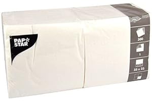 ‎PAPSTAR Papstar 12391 Servietten, Tissue, weiß, 33x33 cm, 2500 Stück