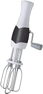 Sarth shopobox ABS Plastic Manual Non-Electric Hand Blender Mixer for Whipping Cream and Egg Beater , White