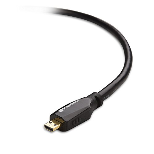 Cable Matters® High Speed Micro-HDMI (Type D) auf HDMI (Type A) Kabel 3D u 4K Auflösung Bereit mit Ethernet – 2m - 3