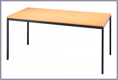 Konferenztisch mit Vierkant-Rohr VEKTOR 160 x 80cm Buche / Schwarz Konferenztisch mit Vierkant-Rohr VEKTOR 160 x 80cm Buche / Schwarz