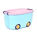Produktbild OUNONA stapelbar Verriegelung Box Vorratsdosen Kunststoff Mülleimer für Kinder Baby Toys Kleidung Bücher (blau)