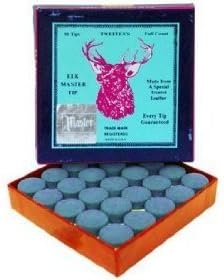 Elkmaster glue on snooker / pool cue tips - 9mm x 50