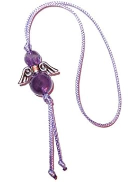 Engel Anhänger Edelstein Amethyst-flieder Glücksengel Geschenkeanhänger handgemacht GE0304