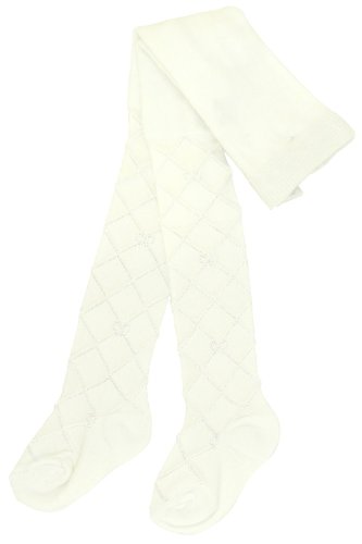 Baby Girls Lace Detail Tights - White - Infant Girls Tights - White - 3-6 Months
