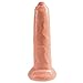 Produktbild King Cock Dildo No. 9 - Hautfarben Real Dong mit lebensnahen beweglichen Vorhaut
