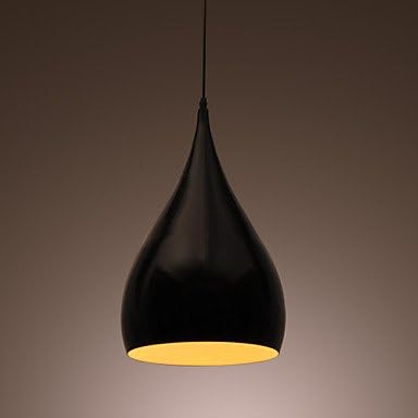 60W Artistic Modern Pendant Light with Spinning-top Aluminum Shade in Streamline Design ( Color : Purple , Voltage : 220-240V )