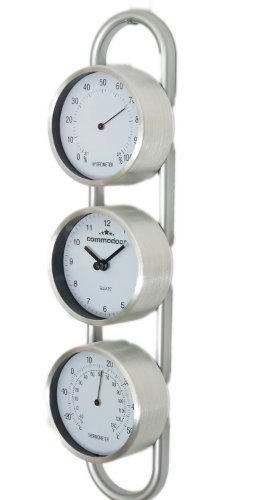 Preisvergleich Produktbild Designer Wetterstation Metall 3er Chrono 51642
