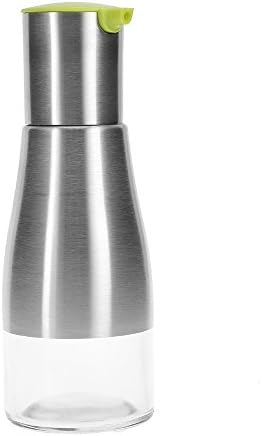 Ecombird Oil Bottle,Olive Oil Dispenser,Stainless Steel Glass Seasoning Bottle for Soy/Sauce/Oil/Vinegar (Green)