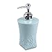 Produktbild SCZYQ Shampoo Dispenser, 400 ML Europäischen Stil Geschnitzte Hand Seifenspender Pumpe Kunststoff Dekorative Emulsion Flasche Waschbecken Seifenspender Deckel für Küche Bad Eitelkeiten Hotel Apartment