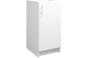 JD Greta Fixed Height 400mm Kitchen Base Cabinet Floor Unit (Without Worktop) – White Matt