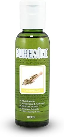 PureAireEssential Oil Blend Citronella 100ml Essential Oils for Diffusers for Home Aroma Essence for Diffusers Air Purifiers Aromatherapy Relaxation Botanical Extracts Water Soluble Fragrance