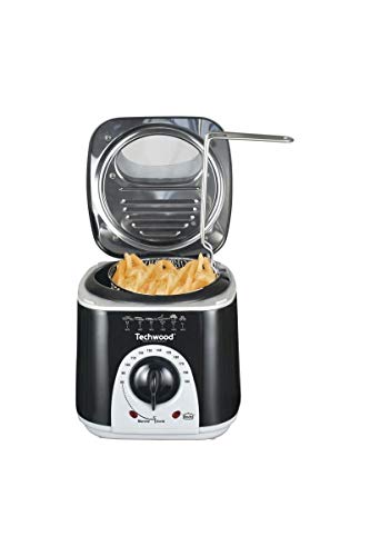 TECHWOOD Mini Friteuse et Appareil a fondu - 950 W - Noir