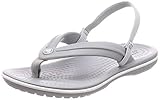 Material exterior: Caucho crocs Crocband Strap Flip Kids, Zapatos de Playa y Piscina Unisex niño, Gris (Light Grey 007b), 28/29 EU