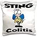 Produktbild - Bee Sting Colitis (blue) Cause Design - 16x16 inch Pillow Case
