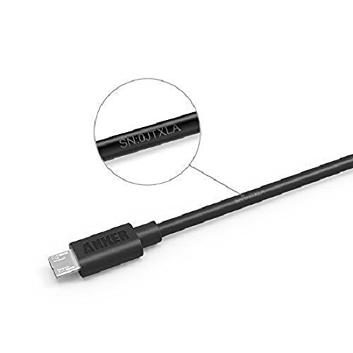 Anker Caricatore da auto 24W 2 Porte USB PowerDrive 2 con Cavo Micro a USB (90 cm) Incluso per Smartphone Android e tanto altro